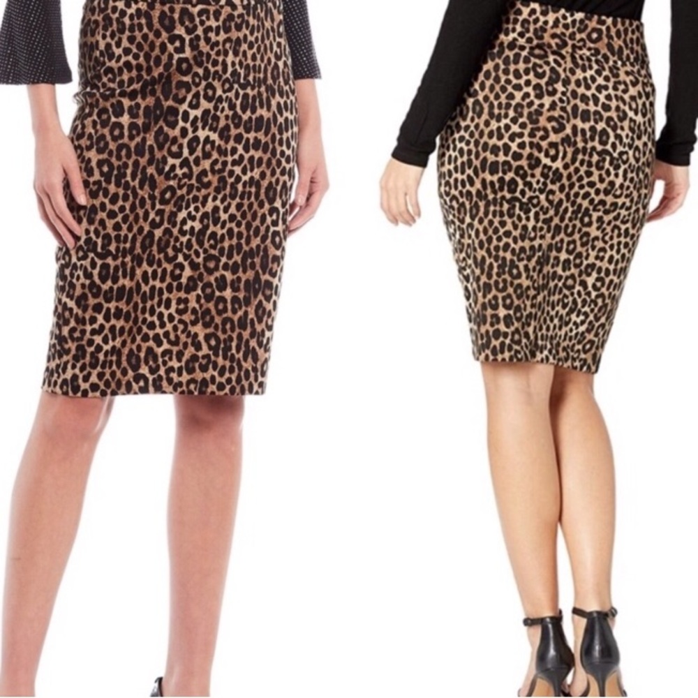 AnN TaYlor Le0PaRd pRiNt miDi sKirT - Picture 3 of 15